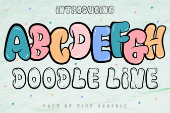 Doodle Line Fonts: Free to Download & Use