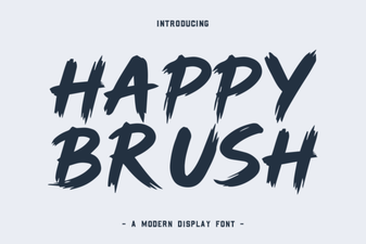 Happy Brush Font: Friendly Design & Creative Applications