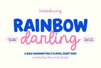 Rainbow Darling Duo Font Design Guide
