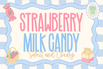 The Strawberry Milk Candy Font Design Guide
