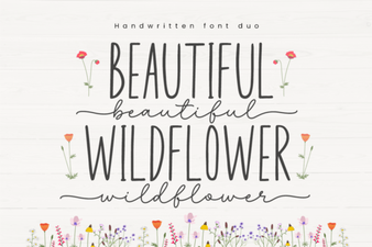 Beautiful Wildflower Font Pairings for Creators