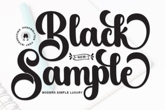 Black Sample Font: Design Assets for Creative Projects