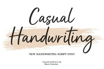 Casual Handwriting Fonts for Authentic Project Design