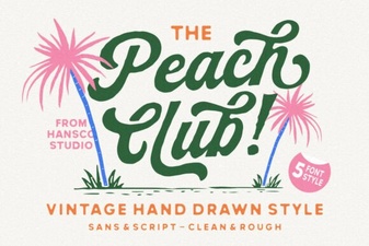 Peach Club Font for Fun & Creative Projects