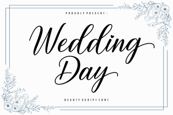 Wedding Fonts for Elegant Invitations & Stationery