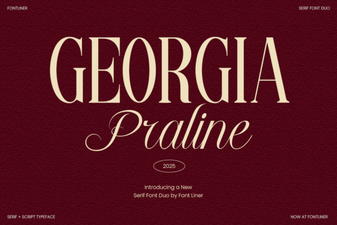 Georgia Praline Font for Elegant Graphic Design