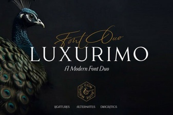 Design Projects with Luxurimo Font